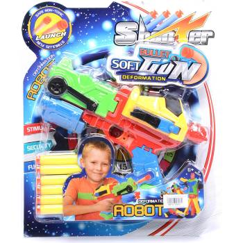 Image 1 of Armtoys ДЕТСКИ ПИСТОЛЕТ-ТРАНСФОРМЪР С МЕКИ СТРЕЛИ НА КАРТОН