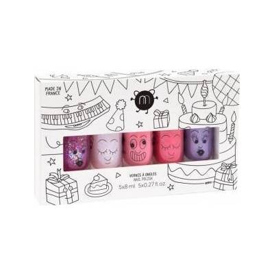 nailmatic Nailmatic Kids Party Nail Polish Set Sheepy 8ml + Polly 8ml + Cookie 8ml + Kitty 8ml + Piglou 8ml