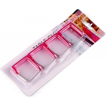 Prima-obchod Spona na ubrus 4 ks pink