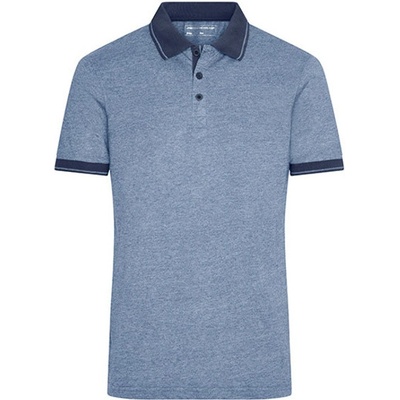 James & Nicholson Pánska polokošeľa JN706 Blue melange
