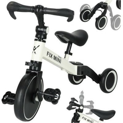 TRIKE FIX MINI CROSS COUNTRY 3V1 s pedálmi biela