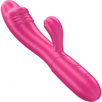 Вибратор с клитор стимулатор, гъвкав дизайн, 18, 5см. - Intense Ivy (D-242077)