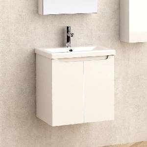 Inter Ceramic Конзолен PVC шкаф за баня ICP 5155, Inter Ceramic, с умивалник, 55x51x40см (5155)