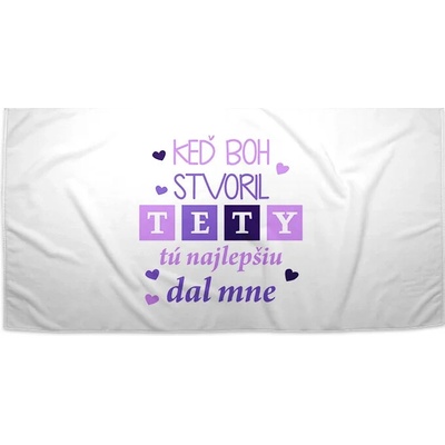 Sablio Uterák Keď Boh stvoril tety 70 x 140 cm