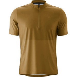 Gonso Мъжка фланелка с къс ръкав за колоездене Gonso Adventure Jersey Halfzip Cycling jersey - Baked Pretzel - размер XXL (056-4107-0215)