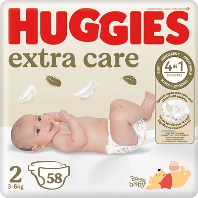 Huggies Extra Care 2 58 ks