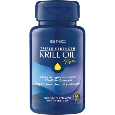 GNC Triple Strength Krill Oil [60 Гел капсули]