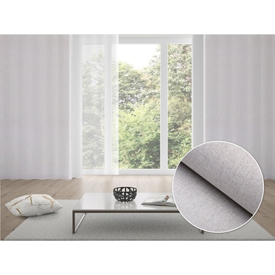 Biante 100% zatemňovací závěs Blackout BKW-206 Světle šedobéžové žíhání 130x140 cm