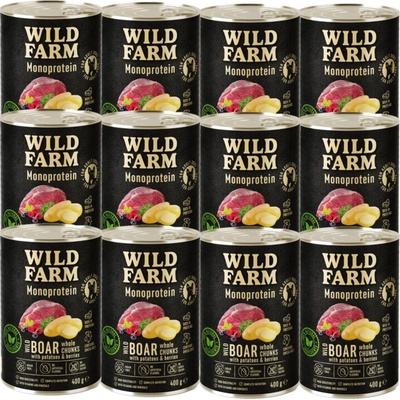 Wild Farm Monoprotein Wild Boar 12 x 400 g