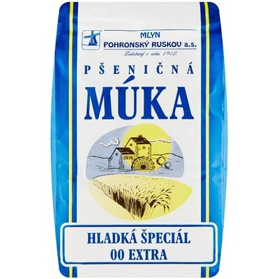 Mlyn Pohronský Ruskov Pšeničná múka hladká špeciál 00 extra 1 kg
