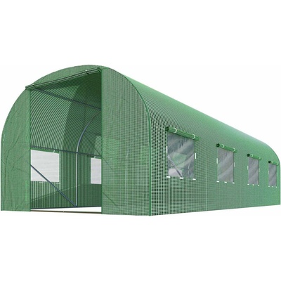 Plonos 4916-B Záhradný skleník 2,5 x 4 m 140 g/m² zelený