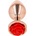 Метален анален плъг с червена роза, 7, 8см. - Kink Plug Rose Pink (D-242590)