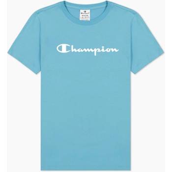 Champion Дамска тениска Champion Big Script Logo Print T-Shirt Womens - Blue