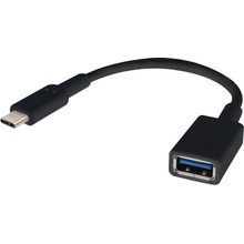 Renkforce RF-445 USB 3.2 Gen1 USB-C ® zástrčka USB-A zásuvka 0.15m černý