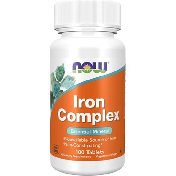 NOW NOW Iron Complex, 100 Tablets