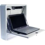 TECHLY ICRLIM01W2 19" Анти-кражба Стенен шкаф за лаптоп с рафт - Бял (ICRLIM01W2)