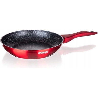 Banquet Tradiční pánev Metallic Red 28 cm s nepřilnavým povrchem