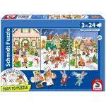 Schmidt Spiele - Puzzle 3x24 Merry Christmas - 40 - 99 piese