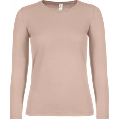 B&C Dámske tričko s dlhým rukávom TW06T Millennial Pink