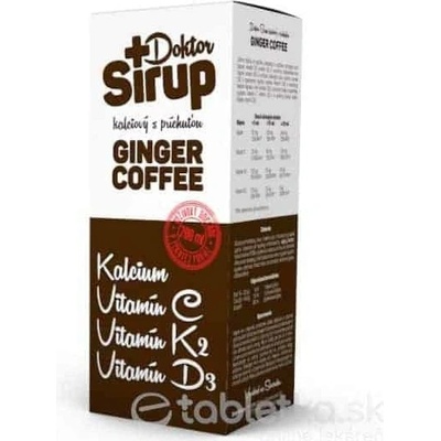 Doktor Sirup kalciový sirup GINGER COFFEE 200 ml