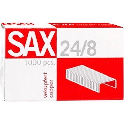 SAX Скоби sax 24/8 медни 1000 бр. /барабан 7330002000 (1-248-01)