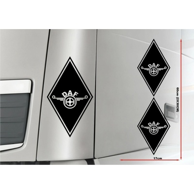 Samolepka diamant - DAF - DAF01014 - Čierna