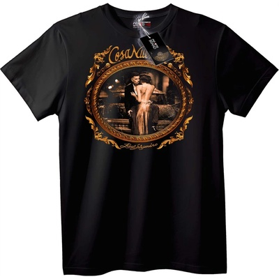 NOONEBRAND Тениска Cosa Nostra - 7XL, Black