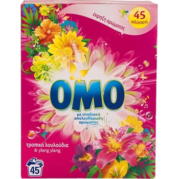 Image 1 of OMO прах за универсално пране, Тропикал, 45 пранета, 2.520кг