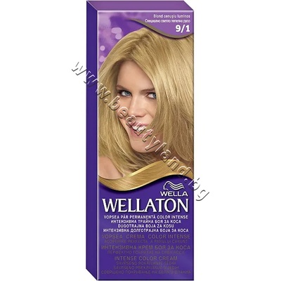 Wella Боя за коса Wellaton Intense Color Cream, 9/1 Special Light Ash Blond, p/n WE-3000045 - Трайна крем-боя за коса за наситен цвят, специално пепелно руса (WE-3000045)