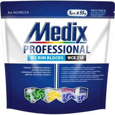 Medix Ароматизатор за тоалетна Medix WC B 218, твърдо блокче, 5 броя