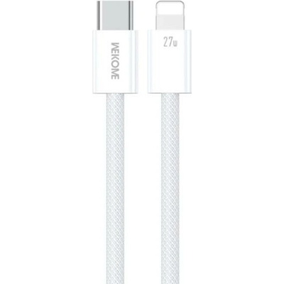 Wekome WDC-21 opletený nabíjecí a datový USB-C na Lightning 1m bílý