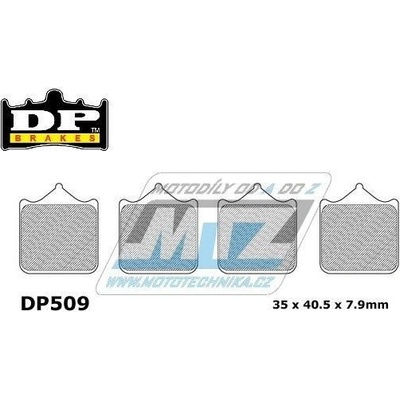 Destičky brzdové DP509-SDP DP Brakes - směs SDP Sport HH+ (balení 4ks) DP509-SDP