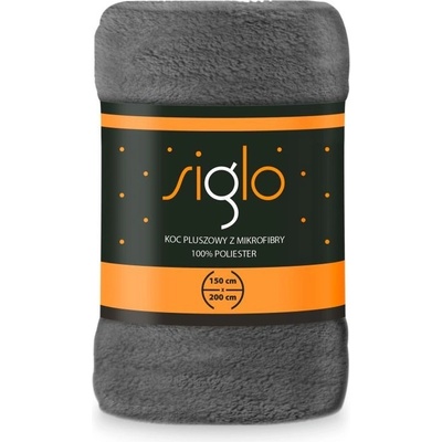 Faro Plyšová deka tmavě šedá super soft 150x200