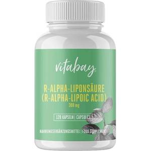 Vitabay R-Алфа-липоева (тиоктова) киселина - R-Alpha Liponsäure - Thioctsäure, 120 капсули Vitabay (VB1143 (LR09))