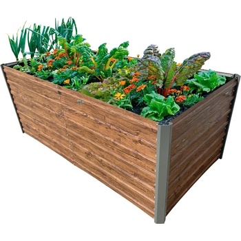 Garden King Vyvýšený záhon Agro Bed 200 x 77 x 100 cm 3D design drevo kov BZV24