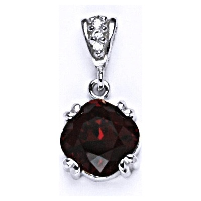 Čištín Stříbrný přívěšek s krystalem Swarovski Siam, P1225/2