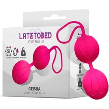 LateToBed Geisha Double Kegel Balls Fuchsia 70g