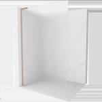 Mexen Kioto L душ кабина Walk-in 70 x 200 см, матова, четкана мед - 800-070-103-65-30 (800-070-103-65-30)