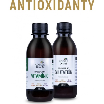 Adelle Davis Imunita DUO Glutation/C Adelle Davis lipozomálny Vitamín C 200 ml + Adelle Davis lipozomálny glutatión 200 ml