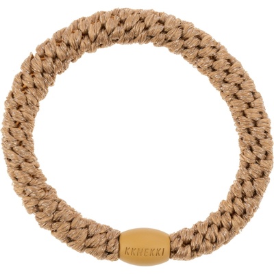 KKNEKKI Gumička do vlasů Kknekki Sand Glitter, béžová barva, textil – Zbozi.Blesk.cz
