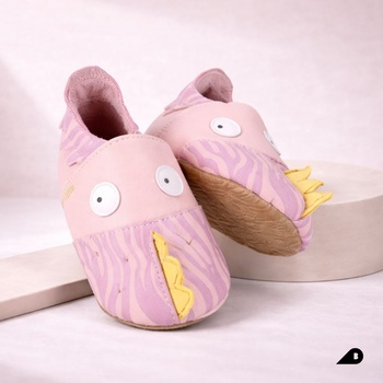 bobux Bobux: Бебешки обувки Soft Sole (0-2 години) Gruff Blossom Zebra (1026-153-04-S)