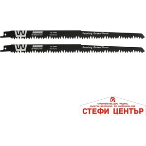 Raider Нож за саблен трион за дърво 300mm 5mm 5TPI 2бр. RD-WS1231L (155523)