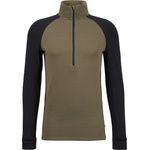 Stoic Мъжко мериносово термобельо Stoic MerinoSoft245 TuleboSt. Half Zip Merino shirt - Olive Green / Black (216-6926-0313)