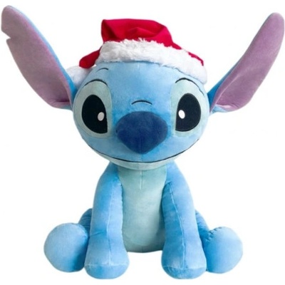 Lilo a Stitch Disney Stitch s vánoční čepičkou 50 cm