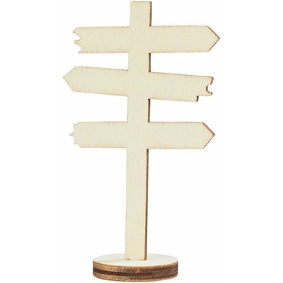 HobbyFun Dřevěný rozcestník 8 × 5 cm