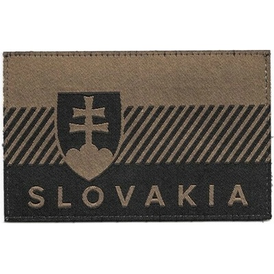 Slovakia Flag Patch Farba: Coyote