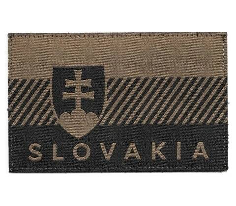 Slovakia Flag Patch Farba: Coyote