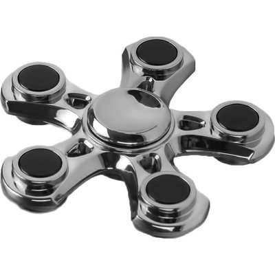 Fidget Spinner kov 4,5 šedý