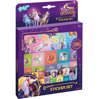 Totum darčekový box so samolepkami unicorn academy