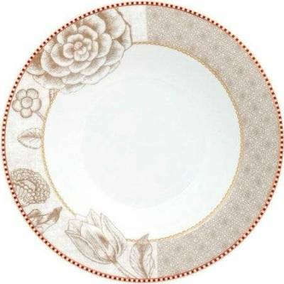 Pip Studio Spring to Life Polévkový talíř 21,5cm bily